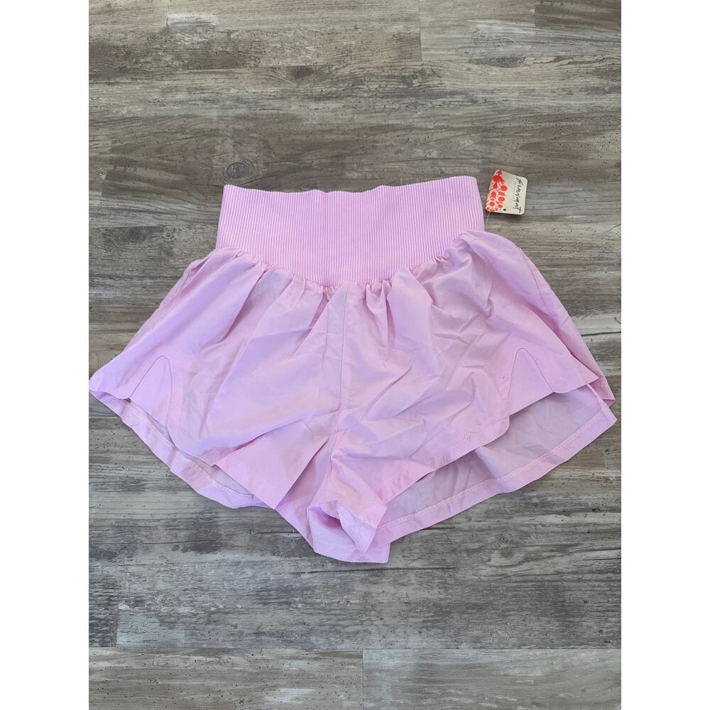 Free People Movement Nuuwae Shorts Pink NWT S High Waist Athletic Running Short